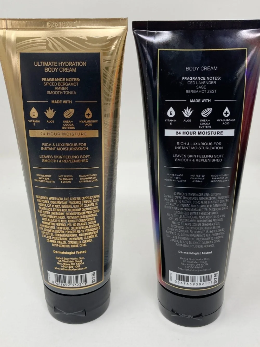 Bath and body Works Mens Body Cream After Dark & To The Moon